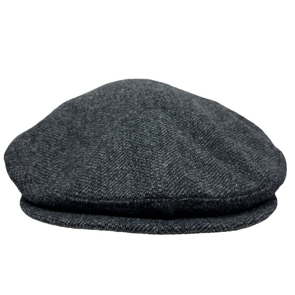 Vintage 80s Pendleton Grey Wool Newsboy Cap - Picture 2 of 10